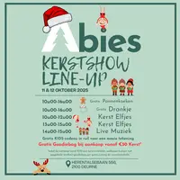 Kerstshow opening: 11 & 12 oktober 2025