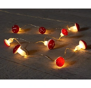 B.O. PADDESTOEL 10L/1M LED WARM WIT 30CM AANLOOPSNOER 2XAA/IP20