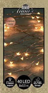 B.O.T. LED CASCADE COPPER WIRE 40L/8X0,5M 6/18H TIMER LED CL