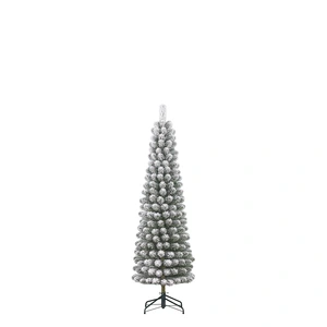 Black Box Trees Charlton Pilar kerstboom groen frosted TIPS 207 - h155xd48cm
