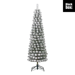 Charlton Pilar kerstboom groen frosted TIPS 498 - h260xd63cm