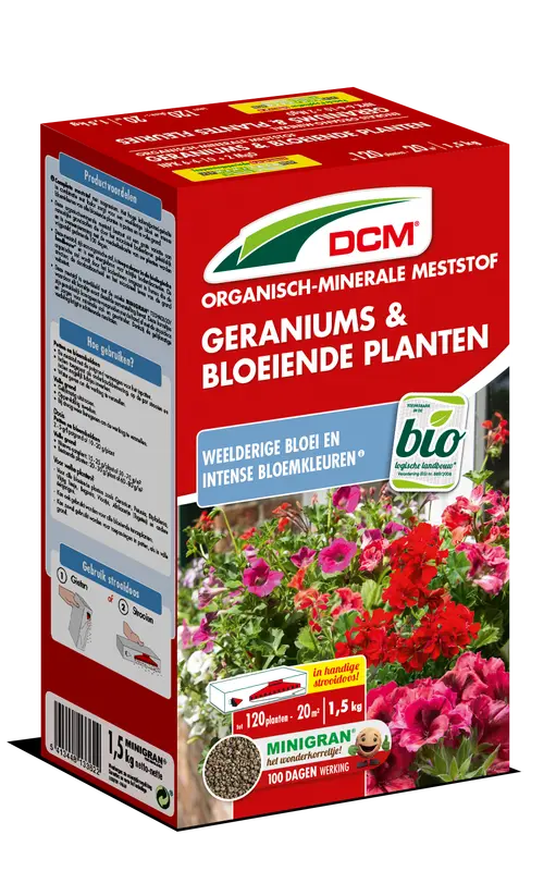 DCM Meststof Geraniums & Bloeiende Planten 1,5 kg