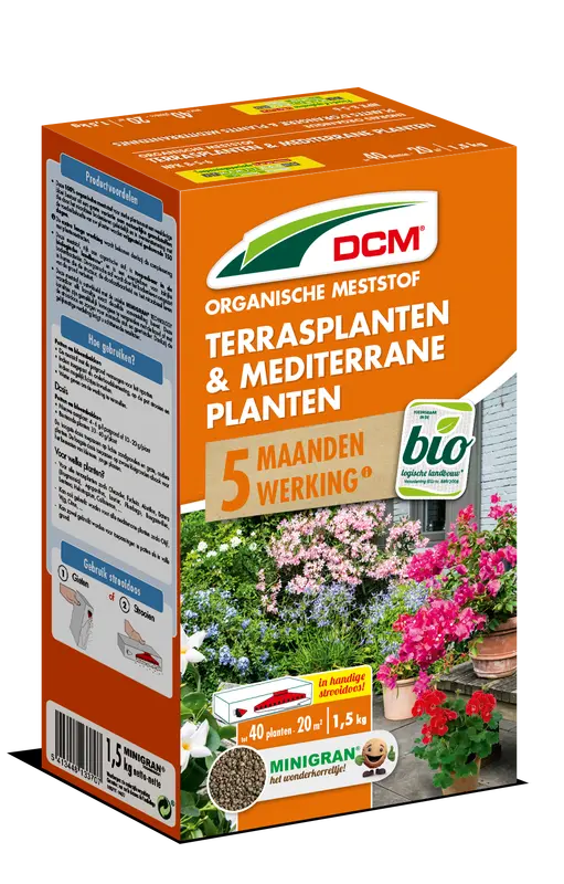 DCM Meststof Terrasplanten & Mediterrane Planten 1,5 kg