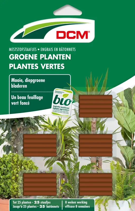 DCM Meststofstaafjes Groene Planten 25 staafjes