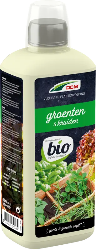 DCM Vloeibare Meststof Groenten & Kruiden 0,8 L