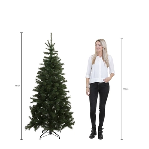 Forest frosted pine kerstboom groen TIPS 942 - h185xd130cm - afbeelding 4