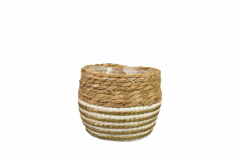 Mand dorien d17h14cm goud naturel