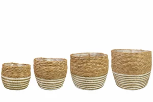 Mand dorien d32h26cm goud naturel - afbeelding 2