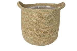 Mand nelis zeegras d28h27cm naturel
