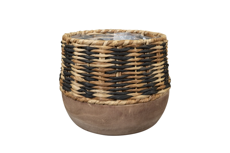 Pot diede d21h17cm zwart