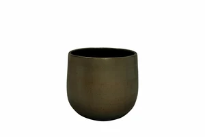 Pot esra d18h16cm shiny green - afbeelding 1