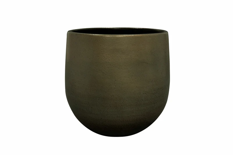 Pot esra d26h26cm shiny green - afbeelding 1