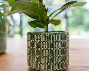 Pot floor groen d14h12cm - afbeelding 2