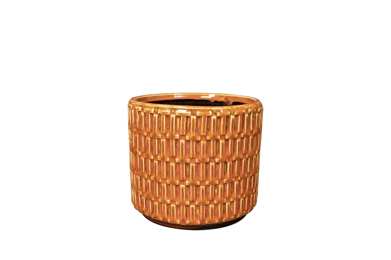 Pot floor oranje d14h12cm - afbeelding 1