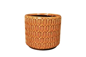 Pot floor oranje d18h16cm - afbeelding 1