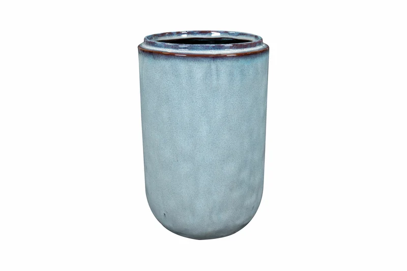 Pot hoog mabel d18h27cm ijsblauw - afbeelding 1