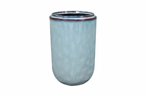 Pot hoog mabel d18h27cm ijsblauw - afbeelding 1