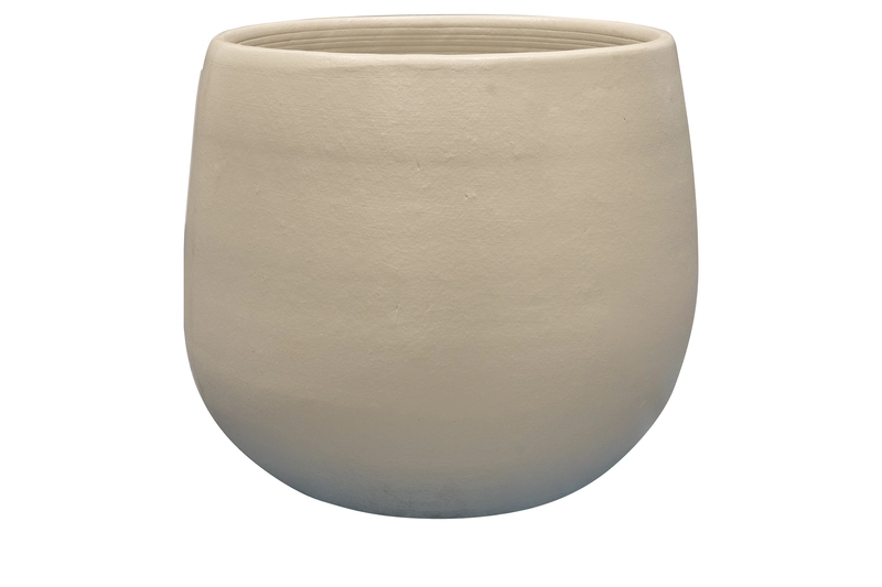 Pot isabel warm grey d30h28cm - afbeelding 1