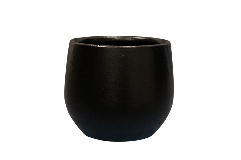 Pot isabel zwart d19h17cm - afbeelding 1