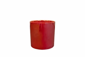 Pot jille d14h13cm rood