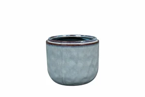 Pot mabel d15h13cm ijsblauw - afbeelding 1