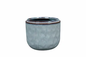 Pot mabel d18h15cm ijsblauw - afbeelding 1