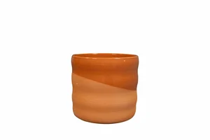 Pot odin  d12h12cm rood/terra - afbeelding 1