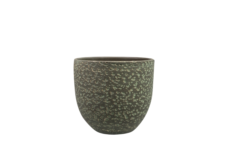 Pot rinca d21h19cm shiny groen - afbeelding 1