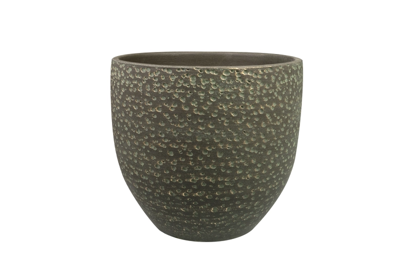 Pot rinca d29h26cm shiny groen - afbeelding 1