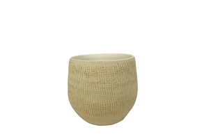 Pot ryan d18h16cm shiny sand - afbeelding 1