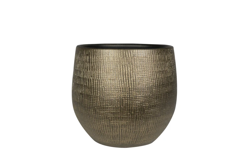 Pot ryan d31h28cm shiny goud - afbeelding 1