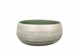 Schaal joyce d28h13cm shiny olive