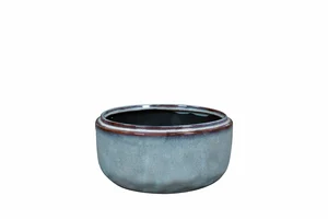 Schaal mabel d22h10cm ijsblauw