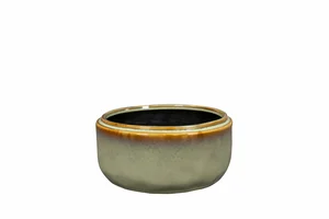 Schaal mabel d22h10cm sage - afbeelding 1