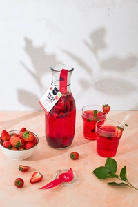 Watertwist Karaf Aardbei Hibiscus BIO - afbeelding 3